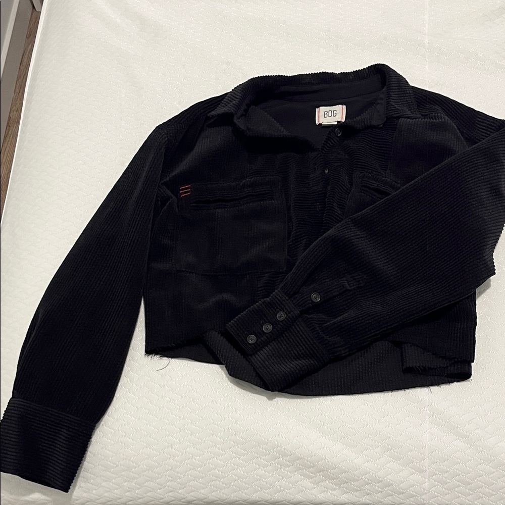 BDG black Corduroy Button-Up Jacket